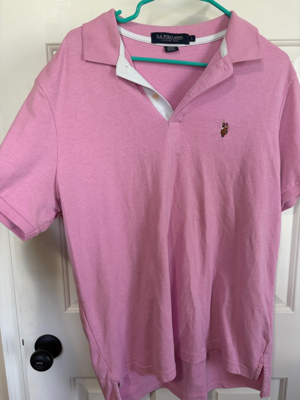 U.S. Polo Assn. Light Pink Short-Sleeve Polo